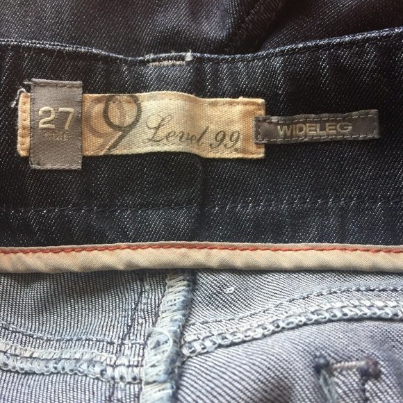 Level 99 Wide‎ Leg Jeans Dark 27 X 33 - Picture 4 of 10